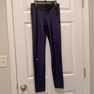 UA navy/black compression pants, Sz S